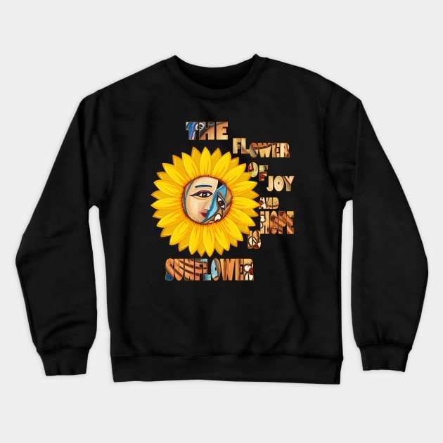 Beautiful Sunflower Crewneck Sweatshirt by ESSED